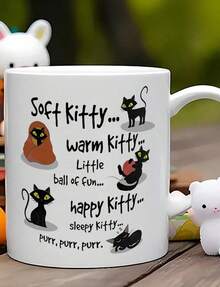 Taza de cerámica Whisker Wonders de 325 ml (1 unidad) - Taza de café reutilizable, antideslizante y con aislamiento térmico, con frases divertidas - Ideal para parejas y para la oficina. Es una taza de agua personalizada y original, perfecta para hom - Blanco - Ver 1