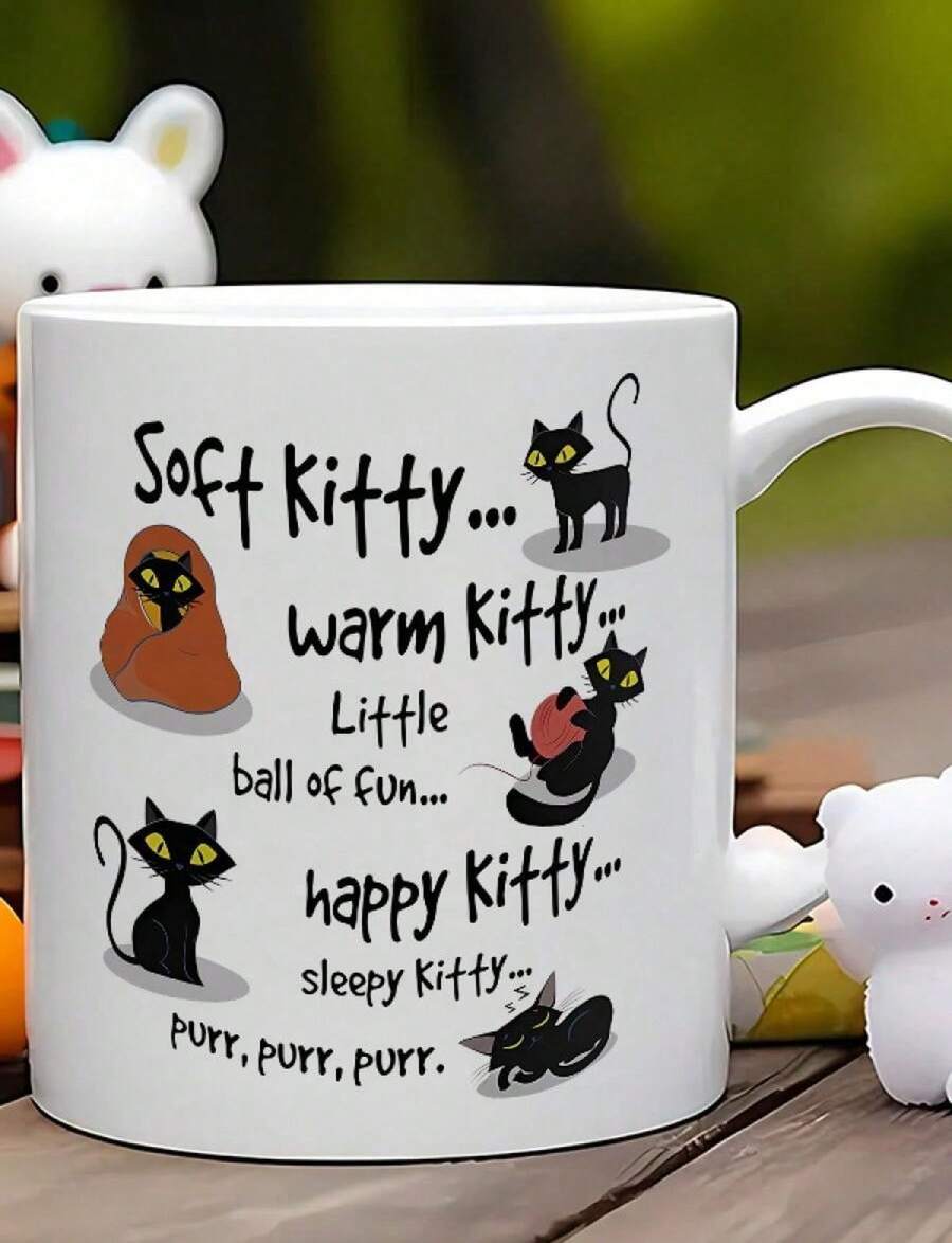 Taza de cerámica Whisker Wonders de 325 ml (1 unidad) - Taza de café reutilizable, antideslizante y con aislamiento térmico, con frases divertidas - Ideal para parejas y para la oficina. Es una taza de agua personalizada y original, perfecta para hom - Blanco - Ver 1