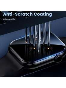 4pcs 49mm Ultra 2/1 Anti-Scratch Soft Screen Protector, Made Of Flexible TPU Material, High-Definition Transparent, Bubble-Free, Sensitive Touch, Full Coverage Protection, Ultra-Thin High Transparency, Sensitive Touch, Suitable For 45mm/49mm/46mm/42mm/41mm/44mm/40mm/38mm/S10/S9/S8/S7/S6/S5/S4/S3/S2/S1/SE/Ultra 1/2 Series Accessories Screen Protection Essentials, Applicable To Daily Shield, Office, Home Daily Shield Office Home Watch Cover Watch Accessories Watch Screen Protector Waterproof Shockproof Anti-Fall Scratch Resistant - Clear - View 4