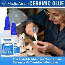 Super Ceramic Glue - Fast Curing High Strength Waterproof Adhesive For Porcelain, Ceramic Dishes, Vases