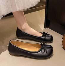 Japanese Style Tabi  Shoes Women Cozy Leather Flats Split Hoof Toe Loafers Femme Mary Jeans Mocasines Ladies Ballerina Shoe - Đen 701-1 - Xem 13