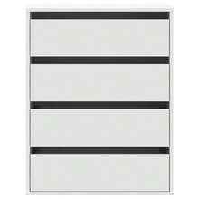 vidaXL Cómoda de ángulo blanco 60x41x76 cm madera de ingeniería - Blanco - Ver 4