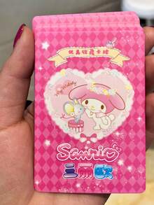 40pcs/8packs Sanrio Cartoon Character Collection Card Set, Including Hello Kitty/Melody/Kuromi And Other Cute Anime Characters, With Collector's Guide And Trading Card Game - Multicolor - View 7