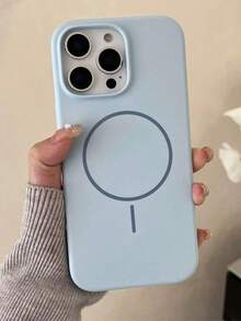 奢华磁吸软硅胶手机壳，兼容 17/16/15/14/13/12/11 Pro Max Plus，支持磁吸无线充电