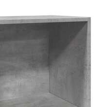 vidaXL Bibliothèque gris béton 40x30x114 cm ingénierie du bois - Gris - Voir 7