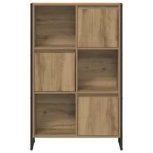 vidaXL Bibliothèque Chêne artisan 68 x 30 x 108,5 cm Bois d'ingénierie - Tabac - Voir 6