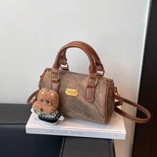 新款时尚复古印花手提包，多功能保龄球包，通勤必备。 - 彩色 - 查看 15