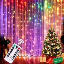 USB Powered Curtain Lights, 8 Modes Remote Control Fairy Lights, Suitable For Bedroom, Valentine's Day, Christmas, Wedding, New Year Home Decor, Holiday Lighting String, Party Decoration - USB Curtain Light - View 21