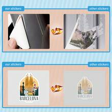 62Pcs Travel Stickers For Holiday Decorations, Easter, DIY Mugs, Laptops, Skateboards, Etc. A Vibrant And Aesthetically Graffiti Set, Perfect For Journals, Scrapbooks, And Party Supplies, Ideal For Winter And New Year's. - Multicolor - View 4