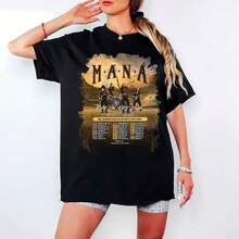 ManBand Vivir Sin Aire Tour 2026 Fan Gifts Two Sides Classic T-Shirt - 黑色 - 查看 1