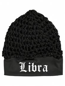 1件星座印花弹力发网帽,睡眠帽,发套,长直/卷假发头部保护罩,黑色网眼编织波浪厨师帽,发髻蓬松提升带,女士针织芭蕾舞帽 - 黑色 - 查看 16