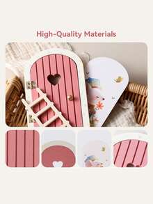 婴儿房仙女门墙饰套装，精致童话主题门饰，婴儿房墙面装饰摆件 - 彩色 - 查看 7