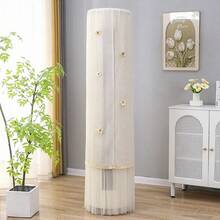 1pc Cylindrical Air Conditioner Dust Cover, Universal Top Lid Cloth, Can Start AC Without Removing Dust Cover