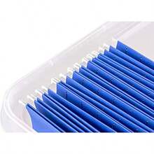 Heavy Duty Plastic File Storage Box With Hanging Rails Letter/Legal 1 Pack 0086205 - Clear - View 4