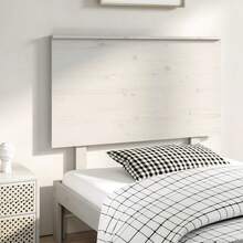 vidaXL Tête de lit Blanc 94x6x82,5 cm Bois massif de pin - Blanc - Voir 1