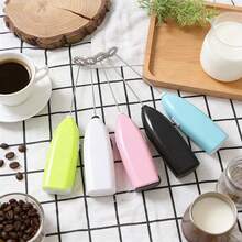 Espumador de Leche Eléctrico Portátil a Batería | Batidor de Huevos Mini de Mano Mezclador de Café 5 Colores al Azar para Latte Cappuccino Matcha Batido de Proteína - Multicolor - Ver 10