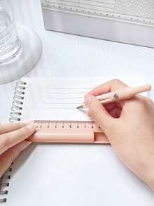 1 Set Multifunctional Compass Ruler Pencil, 3-In-1 Student Stationery Geometry Drawing Tool, Practical High-Quality Math Compass Ruler Pencil Set For School & Office, Back To School - Multicolor - View 9