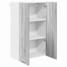 vidaXL Armario suspendido con almacenamiento gris Sonoma 60 x 31 x 100 cm - Gris - Ver 5