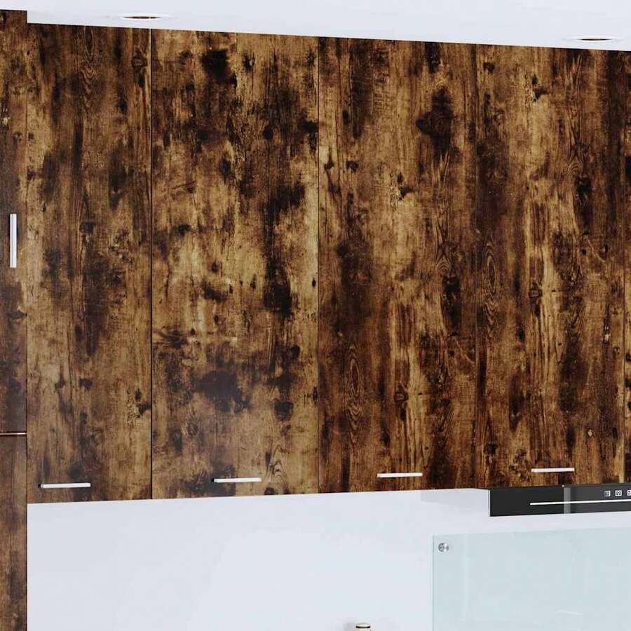 vidaXL Armadio sospeso Chêne fumé 80 x 31 x 100 cm Bois d'ingénierie - Castano - Visualizzare 1