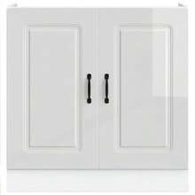 vidaXL Mobile basso per évier Kalmar bianco brillante 80x46x81,5 cm - Bianco - Visualizzare 4