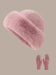 1pc/2pcs Women Winter Fluffy Mongolian Hat, Warm Ear Protection Northeast Bucket Hat, Faux Fur Fashionable Bucket Hat - Multicolor - View 6