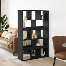 vidaXL Cloison de Separation Nero 100x33x156,5 cm in legno d'ingegneria - nero - Visualizzare 1