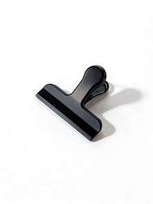 1pc Luxury Rose Gold/Black/Silver Metal Clip, Stainless Steel Sealing Clip For Food, Chips, Drawing Board, Tickets, Office Documents, Stationery, Back To School Supplies - Gold - View 8