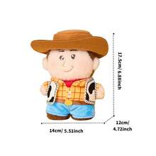 Miniso 1 Stück Disney Mini Plüschpuppe Woody, aus Kurzflor-Material, Cowboy-Outfit Details, Mini Größe, geeignet für Tischplatte/Tragen, Cartoon Plüschpuppe - Verschiedenfarbig - Übersicht 9