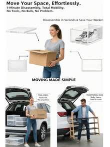 vexelfox Shoe Storage Box Set Of 6/12, Clear Plastic Stackable Shoe Organizer For Closet, Foldable Sneaker Storage Containers With Lid, Space Saving Shoe Boxes Fit Size 12 - trắng - Xem 3