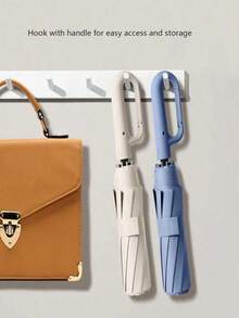 1pc Foldable Travel Golf Umbrella, Automatic Open/Close, Lightweight & Compact, Backpack Carry, Car Sunshade, Outdoor UV Protection, UPF 50+, Unisex, With Hiking Carabiner Handle,Spring Summer Picks,Brides Maid Gifts,Room,Bedroom Decor,Beach,Travel,For Men,For Women,Vacation,Women's Day,Travel Essentials,Wedding Favours,Y2k,Bedroom,Car Accessories Women,Kitchen Decor,Cute Stuff - Multicolor - View 2