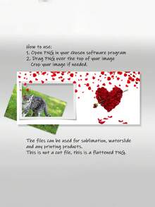 Customized Rose Heart-Shaped Photo Mug Set, Valentine's Day Photo Mug, Photo Mug Heat Sublimation Design, Valentine's Day Photo Mug, Personalized Mug, Couple Mug, Valentine's Day, Newlyweds, New Year, Suitable For Gifting To Dad, Mom, Friends And Colleagues, New Year Gift, Wedding Gift, Gift, Romantic Design, Handmade Gift - Multicolor - View 7