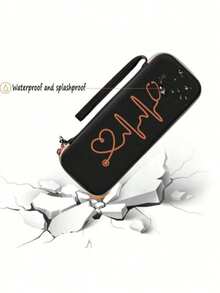 1件套听诊器收纳套装，便携式听诊器收纳盒，多功能紧凑型收纳盒，EVA材质，听诊器袋，家用防摔EVA急救包，硬质听诊器盒，拉链EVA听诊器收纳袋，便携式硬质收纳盒，适用于护士配件，不含工具（紫色光线下可能存在轻微色差）