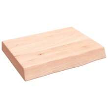 vidaXL Étagère murale 40x30x(2-6) cm bois de chêne massif non traité - Castano - Visualizzare 2