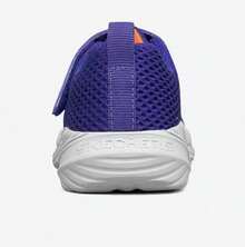 Skechers 新款简约设计儿童魔术贴休闲运动鞋 - 藍色 - 查看 4