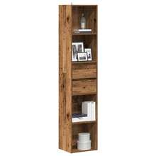 vidaXL Bibliothèque vieux bois 36x30x171 cm bois d'ingénierie - Tabac - Voir 1