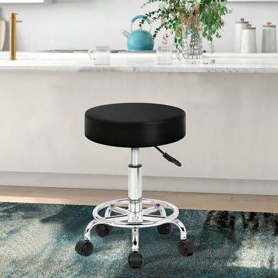  ALFORDSON Salon Stool Round Swivel Barber Hair Dress Chair Gas Lift