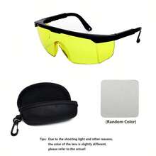 3件/套（可调节激光防护镜+便携式眼镜盒+清洁布）；适用于各种IPL美容仪、脱毛仪、激光消毒棒等强光、紫外激光设备的日常防护；一体化镜头设计，视野更宽 - 彩色 - 查看 17