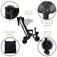 Triciclo Noni PRIME 4 en 1 IS-3041e - Negro - Ver 2