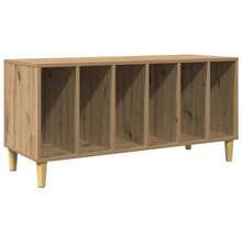 vidaXL Armoire à disques chêne artisanal 100x38x48cm ingénierie du bois - Tabac - Voir 2