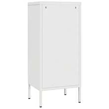 vidaXL Armadio da tavolo Bianco 42,5x35x101,5 cm Acciaio - Bianco - Visualizzare 5