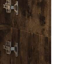 vidaXL Buffet haut chêne fumé 70x35x180 cm in legno d'ingénierie - Castano - Visualizzare 8