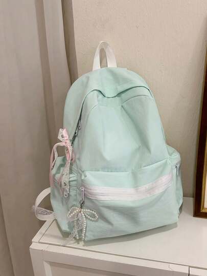 New Korean Style Chic Minimalist Casual Backpack, Durable And Versatile