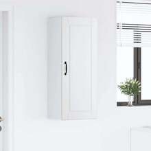 vidaXL Meuble mural de cuisine avec étagère Blanc 40 x 31 x 100 cm - Blanc - Voir 4