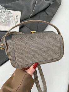 时尚奢华女士方盒包，新款时尚简约单肩斜挎包，优雅派对小方包 - 彩色 - 查看 15