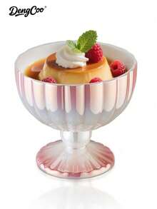 Dengcoo 1pc Dessert Bowl, Snacks Cup, Fruit Tray, Serving Plate, Mermaid Shaped Dish Bowl, Ice Cream Cup For Trifle Parfait Sundae And Nuts, Home/Kitchen/Office - Cup - View 8