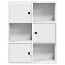 vidaXL Biblioteca blanca 60x24x76,5 cm ingeniería de madera - Blanco - Ver 5