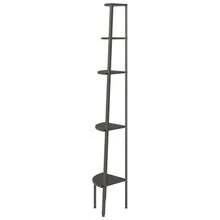 vidaXL Cornice d'angolo 5 ebenex Nera 45,5x31,5x180 cm - nero - Visualizzare 4