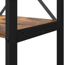 vidaXL Étagère Chêne fumé 80 x 30 x 155 cm Bois d'ingénierie - Tabac - Voir 8