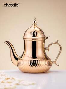 choxila 1 pieza Cafetera, Tetera de acero inoxidable, Hervidor de estilo árabe, Hervidor caliente, Olla de estilo palaciego europeo - cafetera - Ver 4