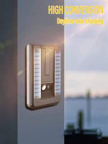 1/2pcs Outdoor Solar Powered Motion Sensor Light - IP65 Waterproof, Super Bright Foldable Safety Lamp, 3 Lighting Modes, 120° Foldable Design, Suitable For Garden/Front Door/Yard And Commercial Lighting - white light - View 6